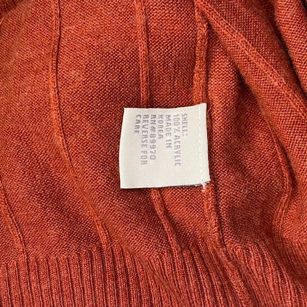 Eighty-Eight Brand Men's XL, Burnt Orange, V-Neck, Lightweight,‎ Dad Sweater
